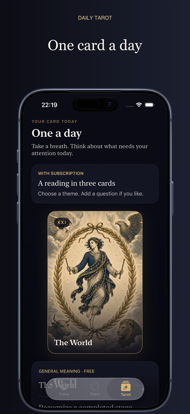 Today's tarot card revealed: The World