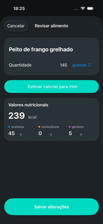 Resultado real da revisão de alimentos no Easy Diet